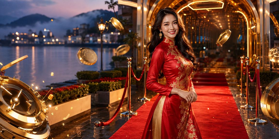 Người chơi Đà Lạt trong trang phục áo dài trải nghiệm cá cược trực tuyến